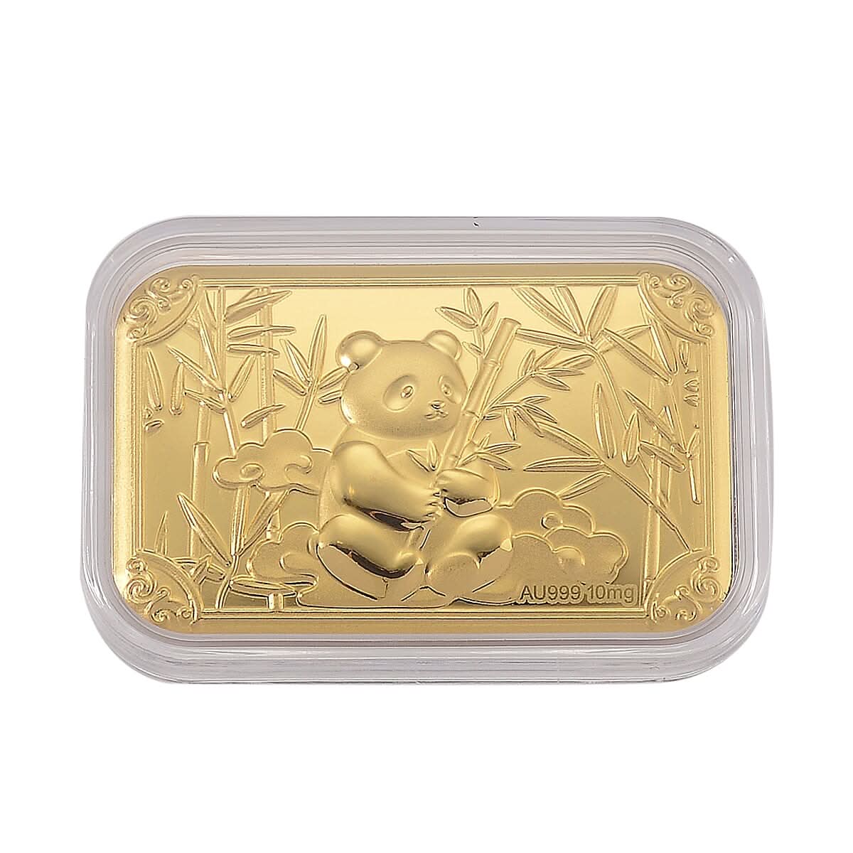 24K Golden Panda Emboss Sheet 31x45.5mm 10mg