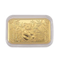 24K Golden Panda Emboss Sheet 31x45.5mm 10mg - Sticky add to cart bar