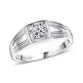 950 Palladium Luxuriant Lab Grown Diamond (G-H, SI) Men's Ring (Size 10.0) (4.90 g) 1.00 ctw - Sticky add to cart bar