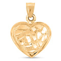 Made in America Heart Pendant in 10K Yellow Gold 1.28 Grams - Sticky add to cart bar