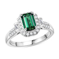 Certified & Appraised Rhapsody 950 Platinum AAAA Santa Rosa Tourmaline, Diamond (E-F, VS) (0.35 cts) Ring (Size 10.0) (5.95 g) 1.61 ctw