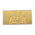 24K Golden Guardian Lion Crest Emboss Sheet (15.5x7.5cm) 100mg - Sticky add to cart bar