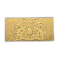 24K Golden Guardian Lion Crest Emboss Sheet (15.5x7.5cm) 100mg