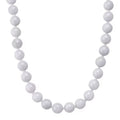 D'Joy Natural Jade 670.00 ctw Round Beaded Necklace in Rhodium Over Sterling Silver 20 Inches - Sticky add to cart bar