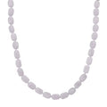 D'Joy Natural Jade 500.00 ctw Cushion Beaded Necklace in Rhodium Over Sterling Silver 20 Inches - Sticky add to cart bar