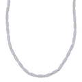 D'Joy Natural Jade 360.00 ctw Pillar Beaded Necklace in Rhodium Over Sterling Silver 20 Inches - Sticky add to cart bar