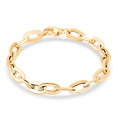 Italian Specchio Oval Rolo Chain Bracelet in 10K Yellow Gold (7.50 In) 4.8 Grams - Sticky add to cart bar