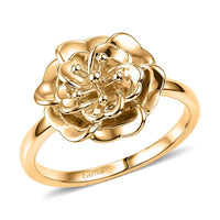 EverTrue Bronzella Collection Floral Ring in 18K YG Plated Bronze (Size 10.0)