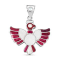 Peruvian Artistry Multi Gemstone Purple and White Colca Condor Pendant in Sterling Silver 9.00 ctw - Sticky add to cart bar