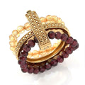 EverTrue Mozambique Garnet and Brazilian Citrine 13.25 ctw Ring in 18K YG Plated (Size 9.0) - Sticky add to cart bar