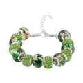 Simulated Green Diamond Bracelet in Silvertone (7.50-9.50In) - Sticky add to cart bar
