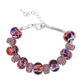 Simulated Multi Color Diamond Bracelet in Silvertone (7.50-9.50In) - Sticky add to cart bar