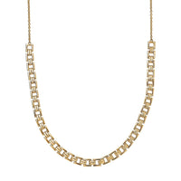 EverTrue Bronzella Collection Fancy Necklace in 18K YG Plated Bronze 18-20 Inches
