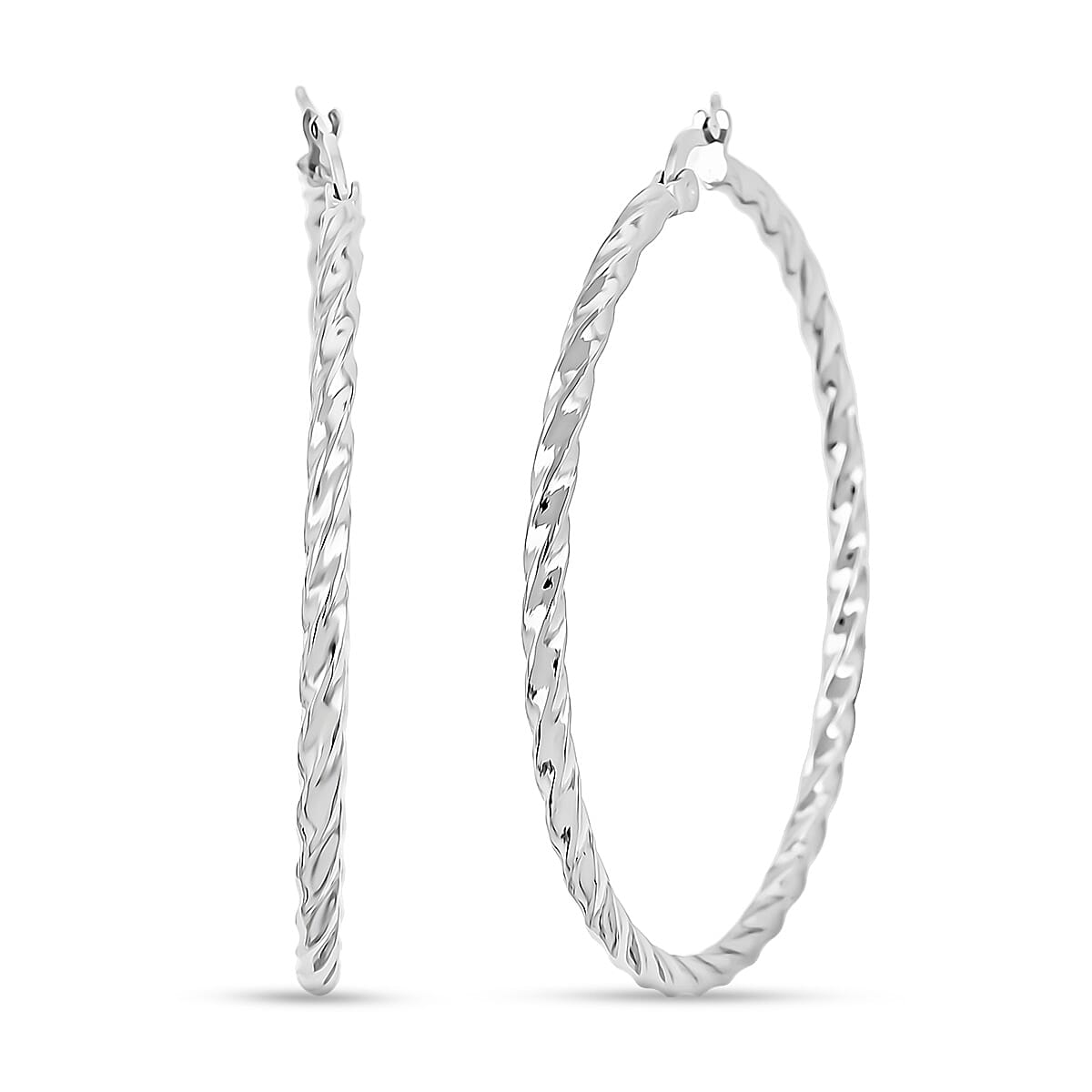 Twisted Hoop Earrings