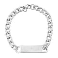 Bible Verse Chain Bracelet in Stainless Steel (8.00 In) - Sticky add to cart bar
