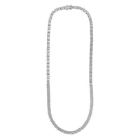 Luxuriant Lab Grown Diamond Necklace in Rhodium Over Sterling Silver 5.00 ctw (18 Inches)