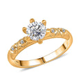 24K Yellow Gold Luxuriant Lab Grown Diamond (E-F, VS) Ring (Size 6.0) 1.10 ctw - Sticky add to cart bar