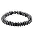 Black Hematite Roundel Beaded Stretch Bracelet  257.00 ctw (6.75-7.25 inches) - Sticky add to cart bar