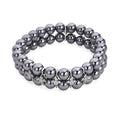 Terahertz, Simulated Diamond Beaded Bracelet in Silvertone 152.00 ctw (6.5-7.0 Inches) - Sticky add to cart bar