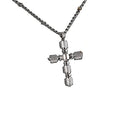 Cross Pendant Necklace (20 Inches) in Stainless Steel - Sticky add to cart bar