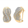 Luxuriant Lab Grown Diamond (G-H, SI) Earrings in 18K Vermeil YG Over Sterling Silver 0.97 ctw - Sticky add to cart bar