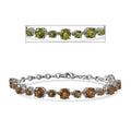 EverTrue Autumn Alexite 14.15 ctw Art Deco Bracelet in Platinum Bond (6.50-8.0In) - Sticky add to cart bar