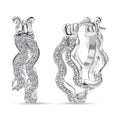 Luxuriant Lab Grown Diamond G-H SI 0.35 ctw Earrings in Rhodium Over Sterling Silver - Sticky add to cart bar