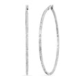 Station Grove Hoop Earrings in Sterling Silver 6.2 Grams - Sticky add to cart bar