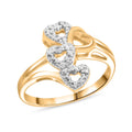 Diamond I2-I3 Accent Ring in 14K YG Over Sterling Silver - Sticky add to cart bar