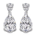 D'Joy Moissanite (Pear 12x8mm) Tear Drop  Earrings in 18K Vermeil YG Over Sterling Silver 6.60 ctw - Sticky add to cart bar