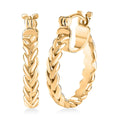 EverTrue Bronzella Collection Full Hoop Earrings 18K Yellow Gold Plated Bronze - Sticky add to cart bar