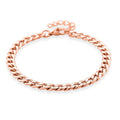 Curb Chain Bracelet in ION PLared RG Stainless Steel (7.0-8.0In) - Sticky add to cart bar