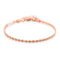 Smooth Curved Twist Chain Bracelet in ION Plated RG Stainless Steel (7.0-8.0In) - Sticky add to cart bar