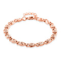 Byzantine Chain Bracelet in ION Plated RG Stainless Steel (7.0-8.0In) - Sticky add to cart bar