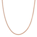 Box Chain Necklace in ION Plated RG Stainless Steel (24-26 Inches) - Sticky add to cart bar