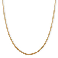 Snake Chain Necklace in ION Plated YG Stainless Steel (24-26 Inches)
