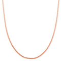 Smooth Curved Twist Chain Necklace in ION Plated RG Stainless Steel (24-26 Inches) - Sticky add to cart bar
