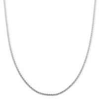Smooth Curved Twist Chain Necklace in Stainless Steel (24-26 Inches)