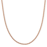 Byzantine Chain Necklace in ION Plated RG Stainless Steel (24-26 Inches)