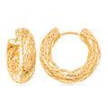 D'Joy Floral Hoop Earrings in 14K Yellow Gold Over Sterling Silver 8 Grams - Sticky add to cart bar
