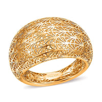 D'Joy 14K YG Over Sterling Silver Openwork Ring