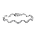Luxuriant Lab Grown Diamond G-H SI 1.50 ctw Bracelet in Rhodium Over Sterling Silver (7.25 In) - Sticky add to cart bar