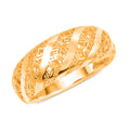 D'Joy 14K YG Over Sterling Silver Textured Ring (Size 10.0) (4 g) - Sticky add to cart bar