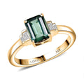 Luxoro 10K Yellow Gold AAA Mint Tourmaline, Diamond (I2) Ring (Size 10.0) 1.75 ctw - Sticky add to cart bar