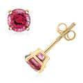 AAA Ouro Fino Rubellite 1.00 ctw Screw Post Earrings in 14K Yellow Gold - Sticky add to cart bar