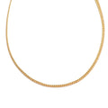 Omega Chain Necklace (17.5-19.5 Inches) in ION Plated YG Stainless Steel - Sticky add to cart bar