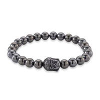 Terahertz 80.00 ctw Beaded Stretch Bracelet with Buddha Charm