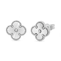 Rhapsody Clover Earrings in 950 Platinum 4.35 Grams - Sticky add to cart bar