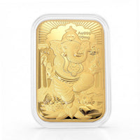 24K Golden Lord Ganesh Emboss Sheet (31x45.5mm) 10mg