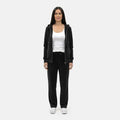 LEEHANTON Ladies Black Velour Track Suit - L - Sticky add to cart bar